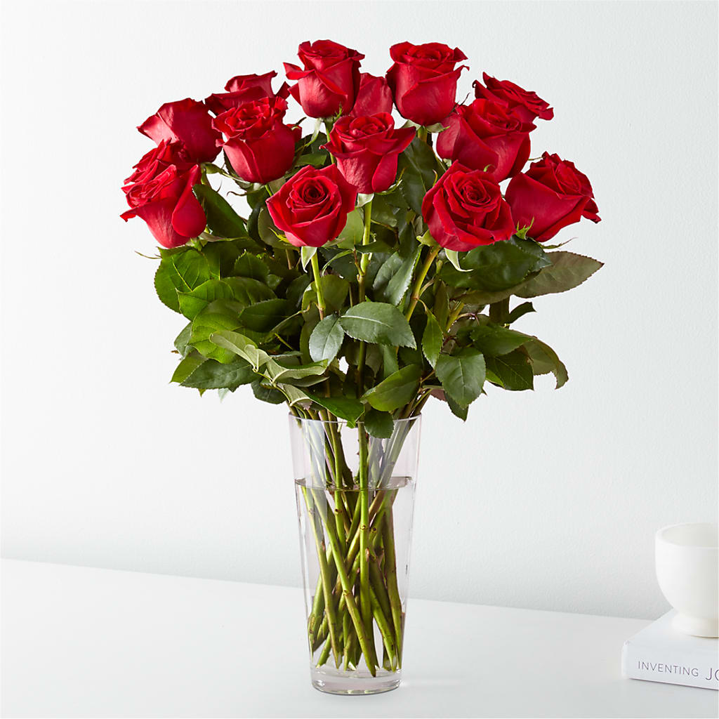 Long Stem Red Rose Bouquet – HAYLEE FLOWERS & VARIETIES, Freeport NY