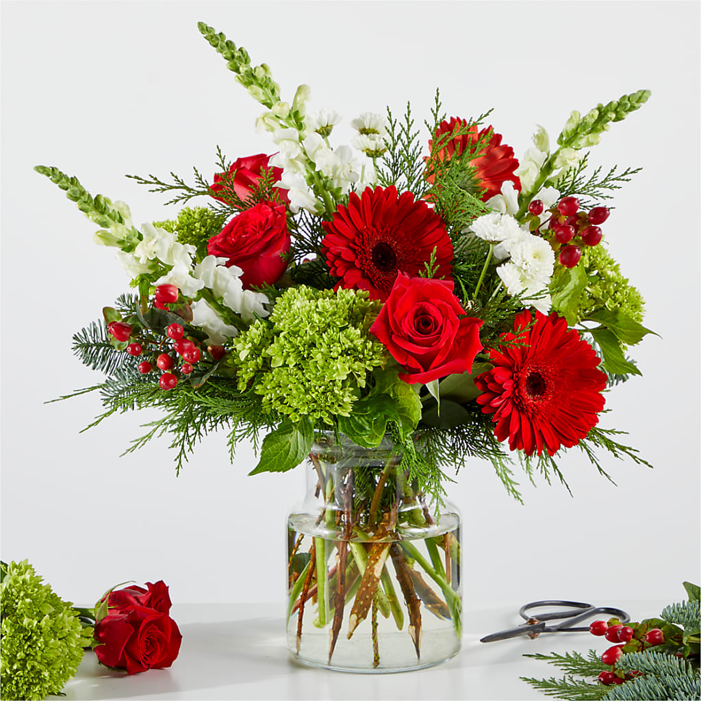 Merry Moment Bouquet – A Florist Original – HAYLEE FLOWERS & VARIETIES, Freeport NY