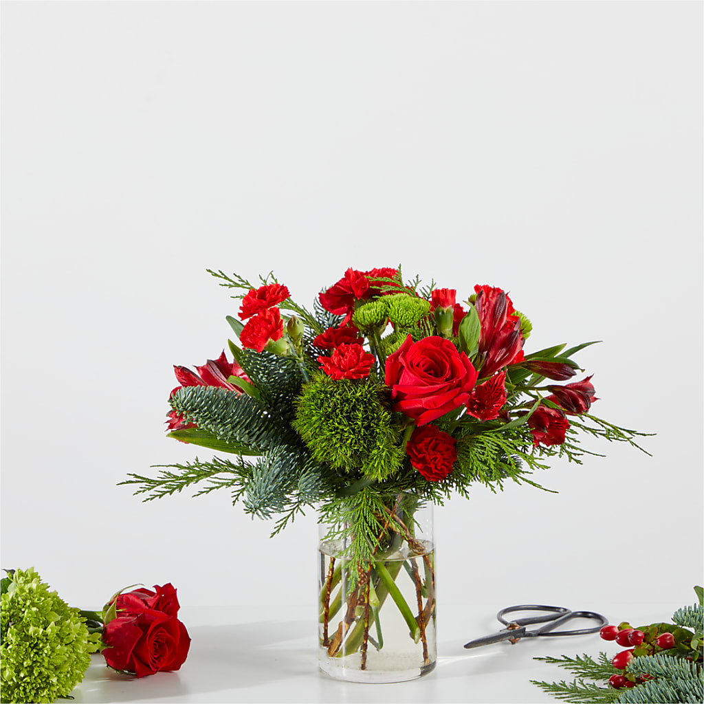 Merry Moment Bouquet – A Florist Original – HAYLEE FLOWERS & VARIETIES, Freeport NY