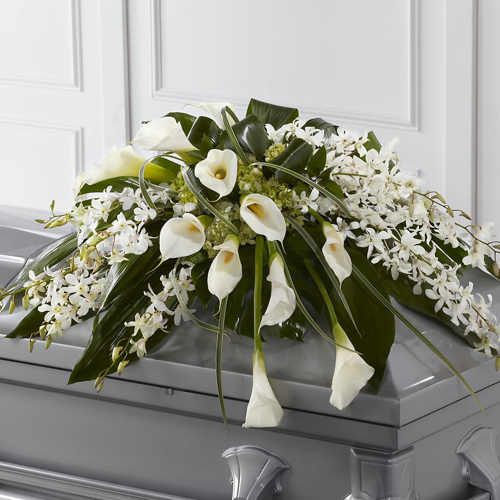 Angel Wings Casket Spray – HAYLEE FLOWERS & VARIETIES, Freeport NY