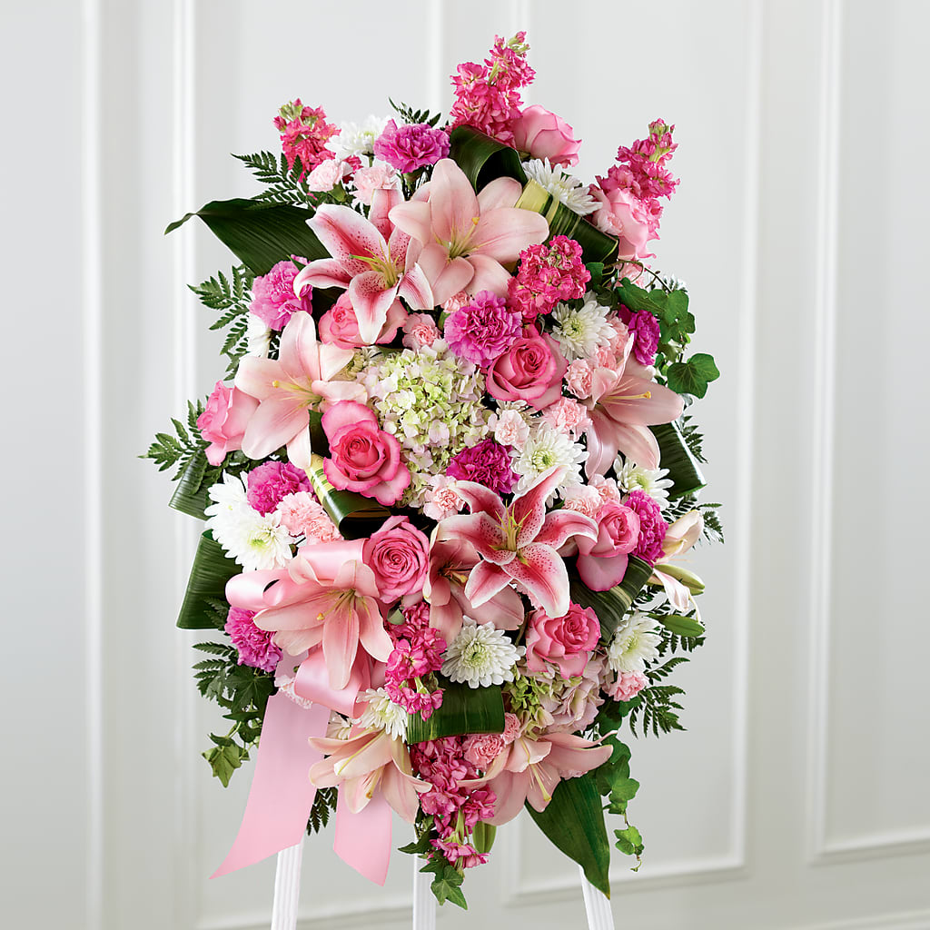 Comforting Standing Spray – HAYLEE FLOWERS & VARIETIES, Freeport NY