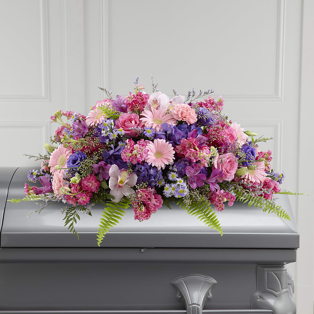 Glorious Garden Casket Spray – HAYLEE FLOWERS & VARIETIES, Freeport NY