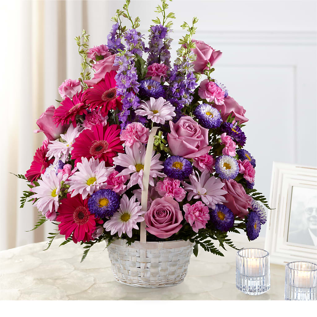 Pastel Peace Basket – HAYLEE FLOWERS & VARIETIES, Freeport NY