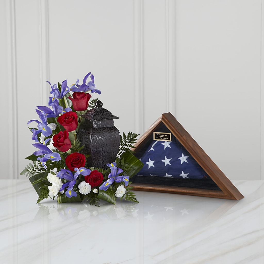 Patriotic Tribute Arrangement – HAYLEE FLOWERS & VARIETIES, Freeport NY