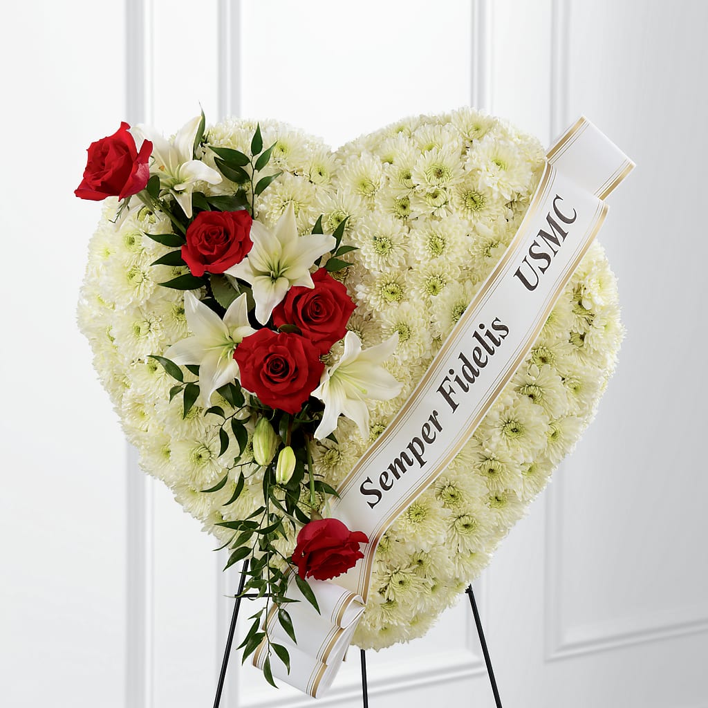 Heartfelt Hero Standing Heart – HAYLEE FLOWERS & VARIETIES, Freeport NY