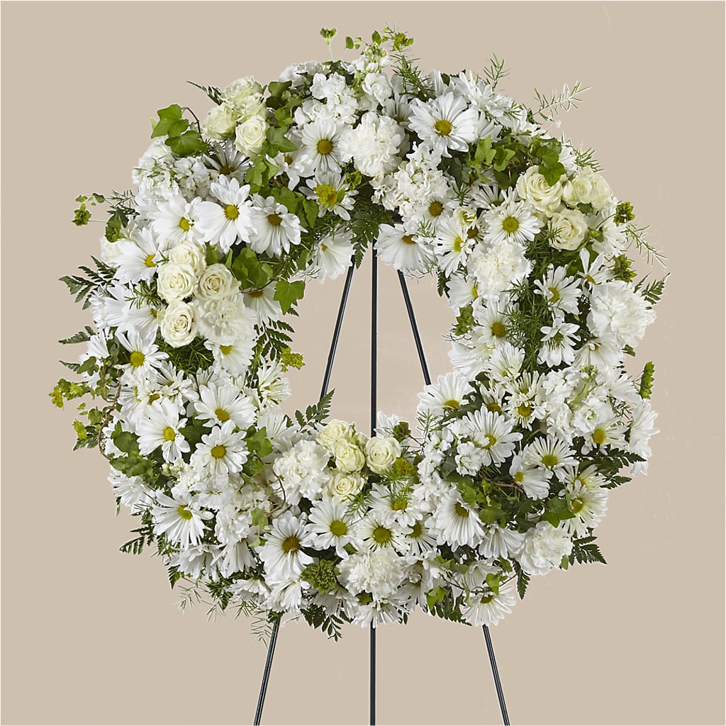 Faithful Wishes Wreath – HAYLEE FLOWERS & VARIETIES, Freeport NY