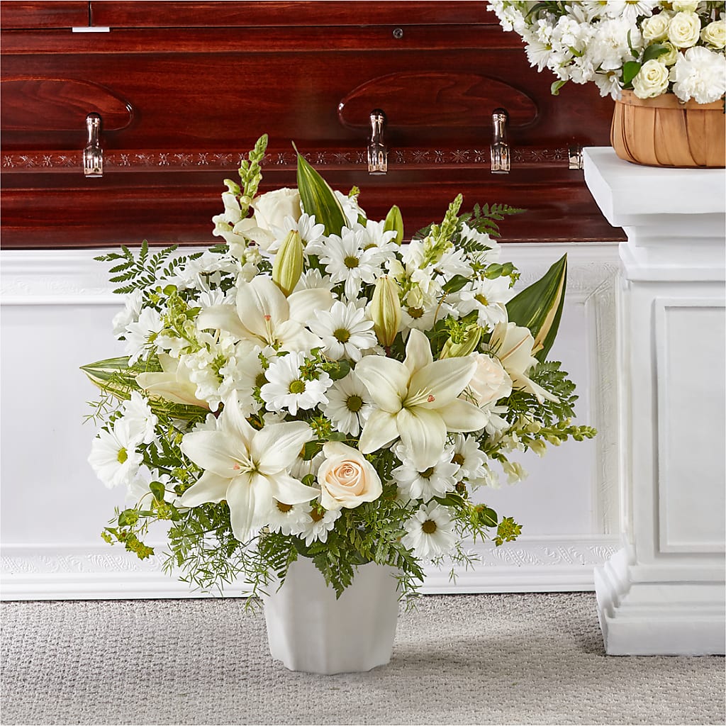 Thoughts of Tranquility Floor Basket – HAYLEE FLOWERS & VARIETIES, Freeport NY