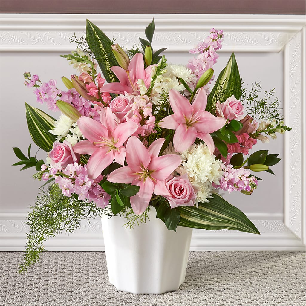Simply Serene Floor Basket – HAYLEE FLOWERS & VARIETIES, Freeport NY