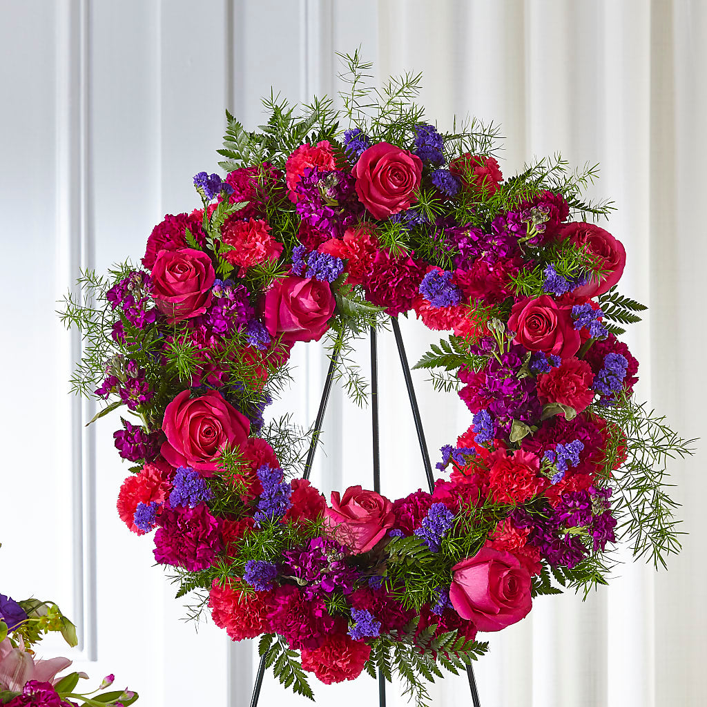 Calming Colors Wreath – HAYLEE FLOWERS & VARIETIES, Freeport NY