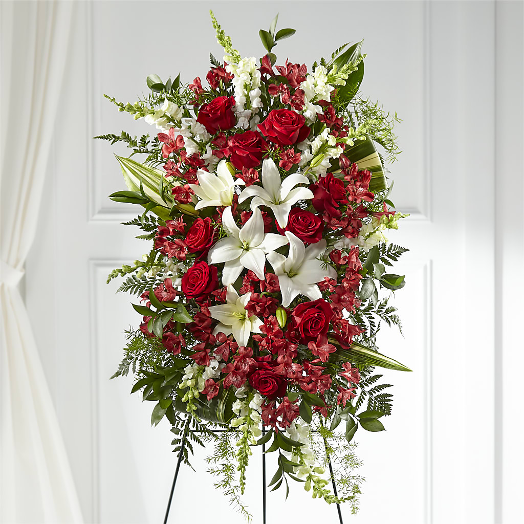Everlasting Memory Standing Spray – HAYLEE FLOWERS & VARIETIES, Freeport NY