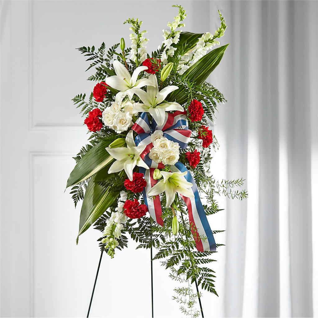 Stars of Life Standing Spray – HAYLEE FLOWERS & VARIETIES, Freeport NY
