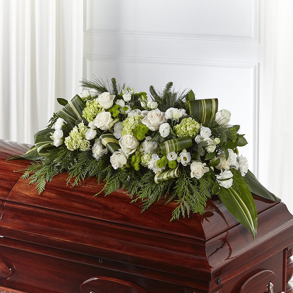 Hopeful Gesture Casket Spray – HAYLEE FLOWERS & VARIETIES, Freeport NY