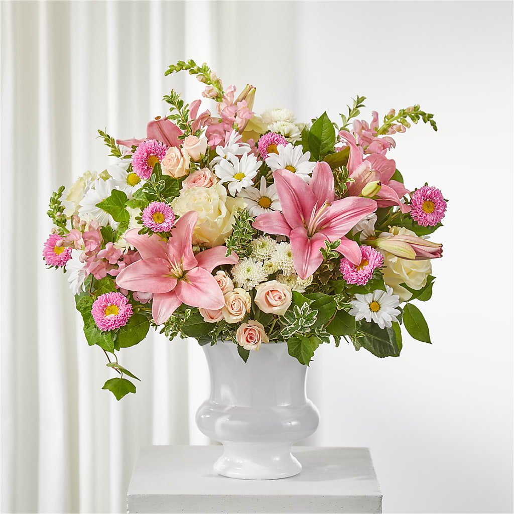 Empathetic Blooms Urn Arrangement – HAYLEE FLOWERS & VARIETIES, Freeport NY