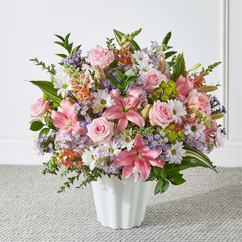 Abundant Compassion Floor Basket – HAYLEE FLOWERS & VARIETIES, Freeport NY