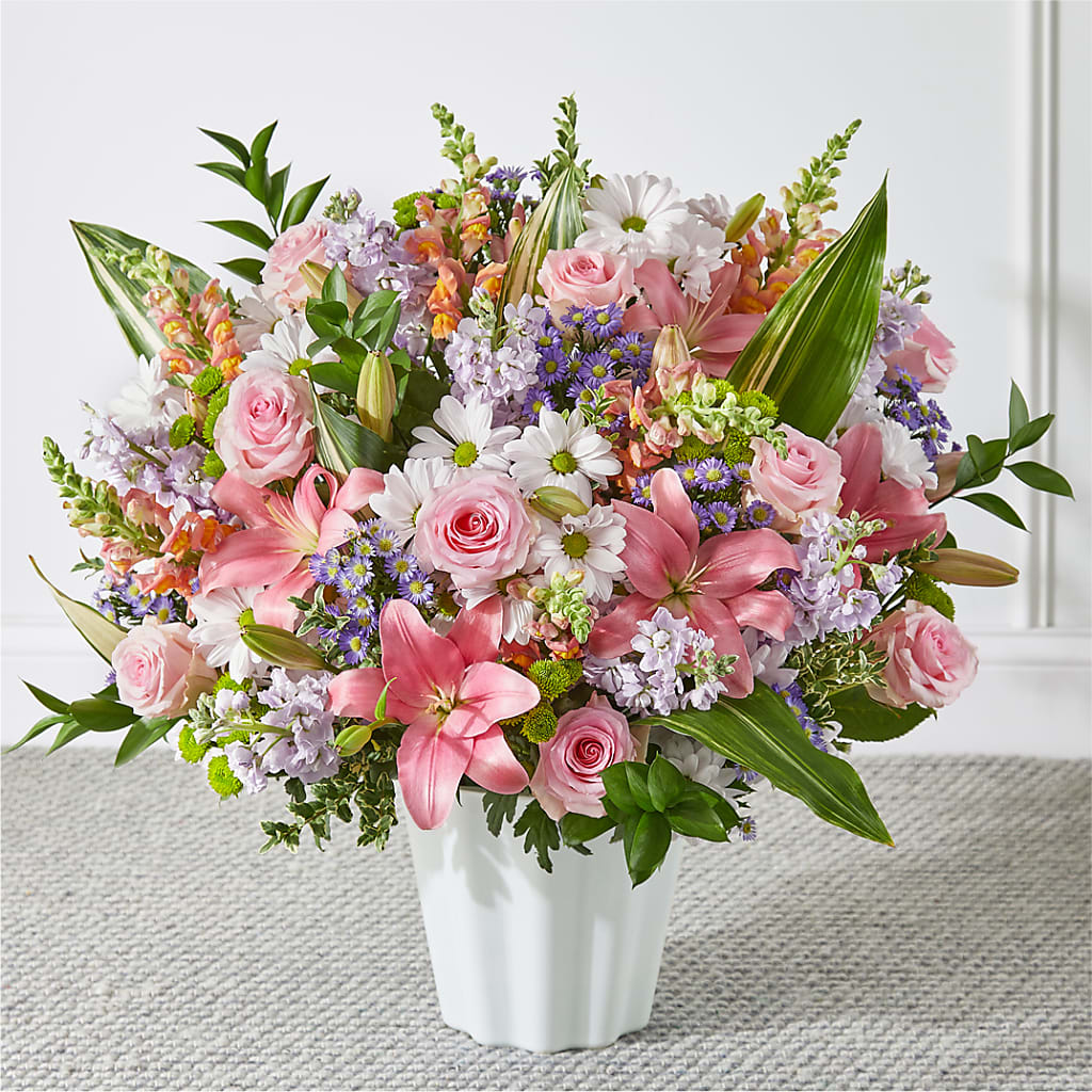 Abundant Compassion Floor Basket – HAYLEE FLOWERS & VARIETIES, Freeport NY