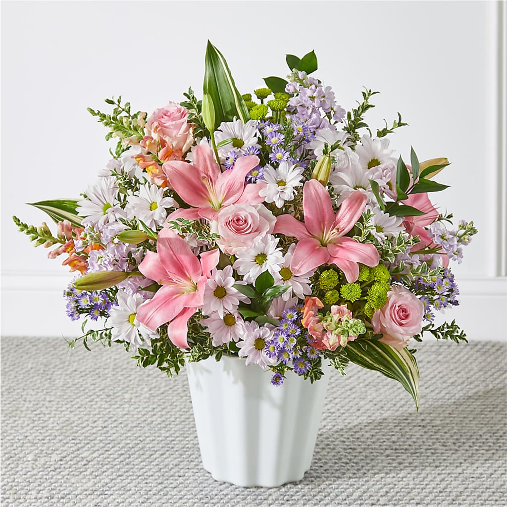 Abundant Compassion Floor Basket – HAYLEE FLOWERS & VARIETIES, Freeport NY