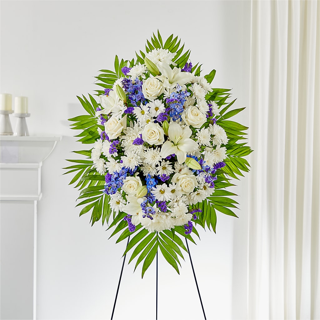 At Rest Standing Spray – HAYLEE FLOWERS & VARIETIES, Freeport NY