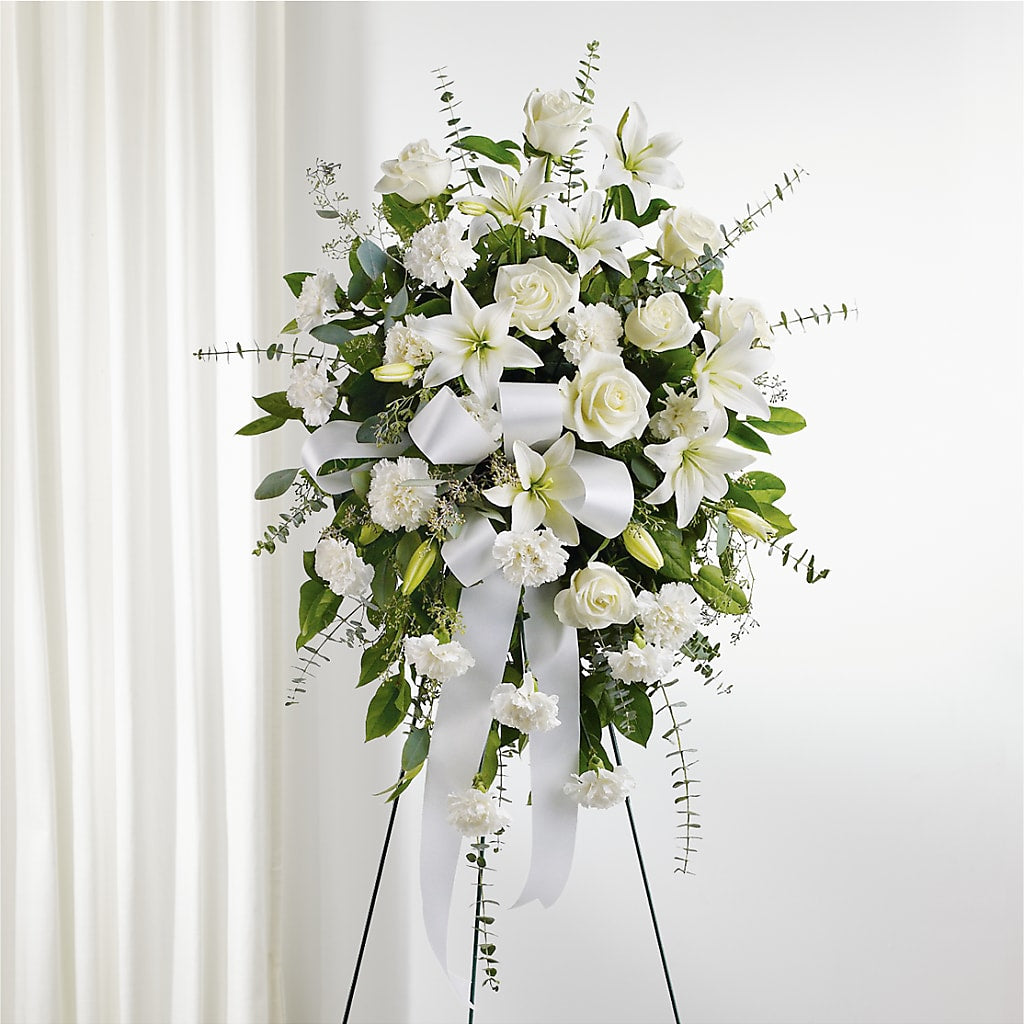 With Care Standing Spray – HAYLEE FLOWERS & VARIETIES, Freeport NY