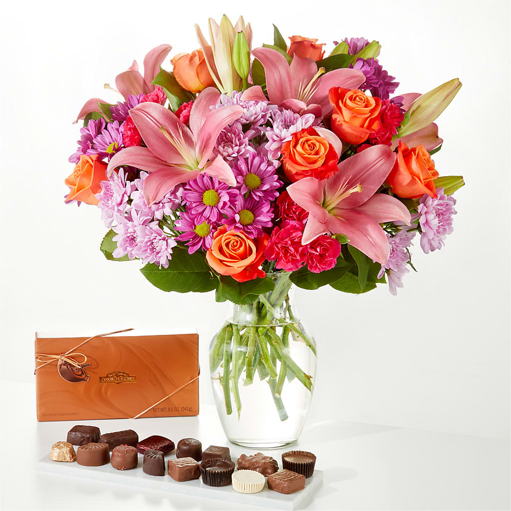 One and Only Bouquet and Chocolate Bundle – HAYLEE FLOWERS & VARIETIES, Freeport NY
