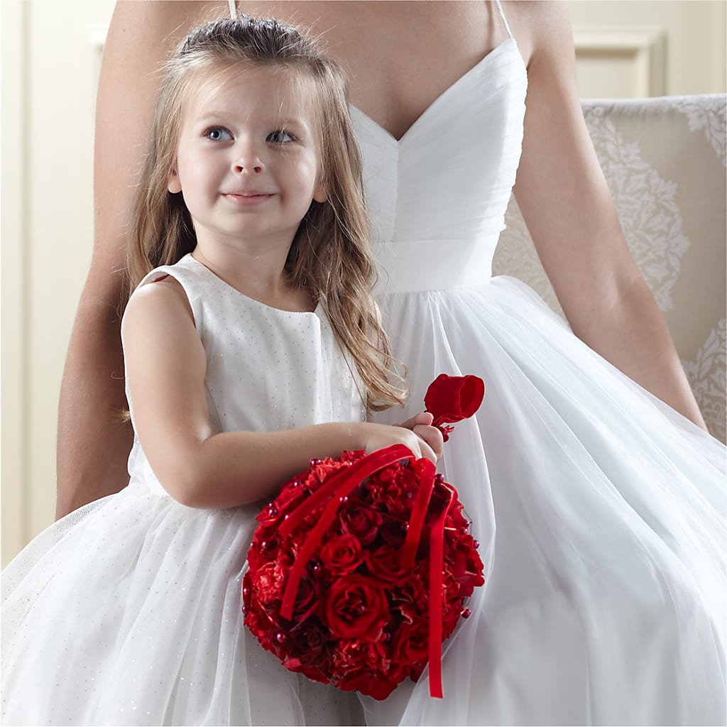 Pure at Heart Flower Girl Arrangement – HAYLEE FLOWERS & VARIETIES, Freeport NY