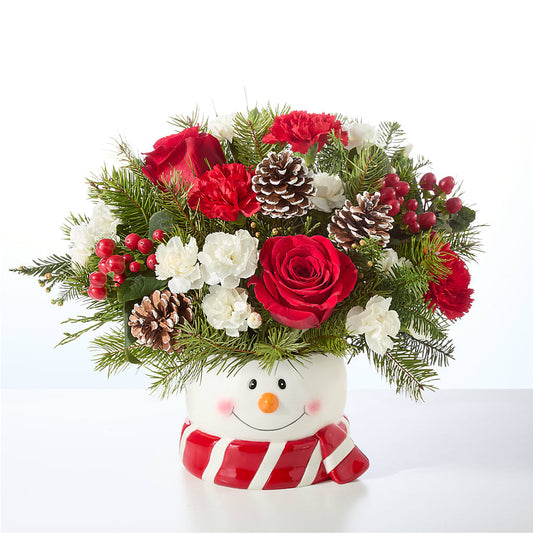 Jolly Snowman Bouquet – HAYLEE FLOWERS & VARIETIES, Freeport NY
