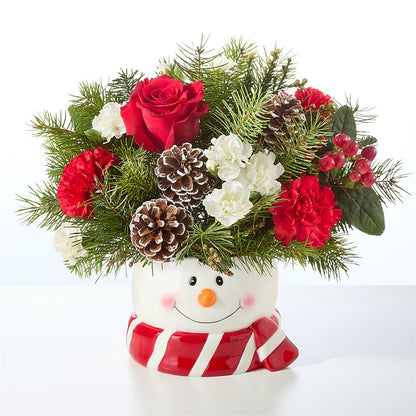 Jolly Snowman Bouquet – HAYLEE FLOWERS & VARIETIES, Freeport NY