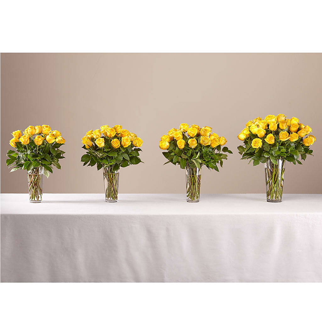 Long Stem Yellow Rose Bouquet – HAYLEE FLOWERS & VARIETIES, Freeport NY