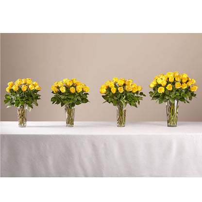Long Stem Yellow Rose Bouquet – HAYLEE FLOWERS & VARIETIES, Freeport NY