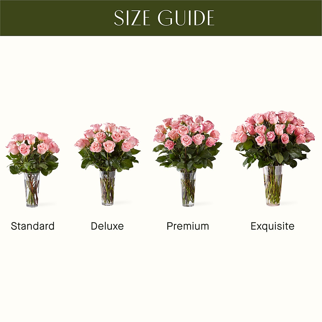 Long Stem Pink Rose Bouquet – HAYLEE FLOWERS & VARIETIES, Freeport NY