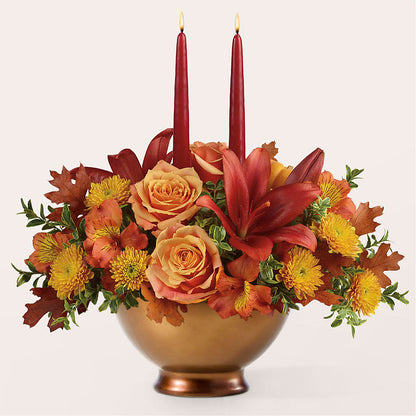 Harvest Table Centerpiece – HAYLEE FLOWERS & VARIETIES, Freeport NY