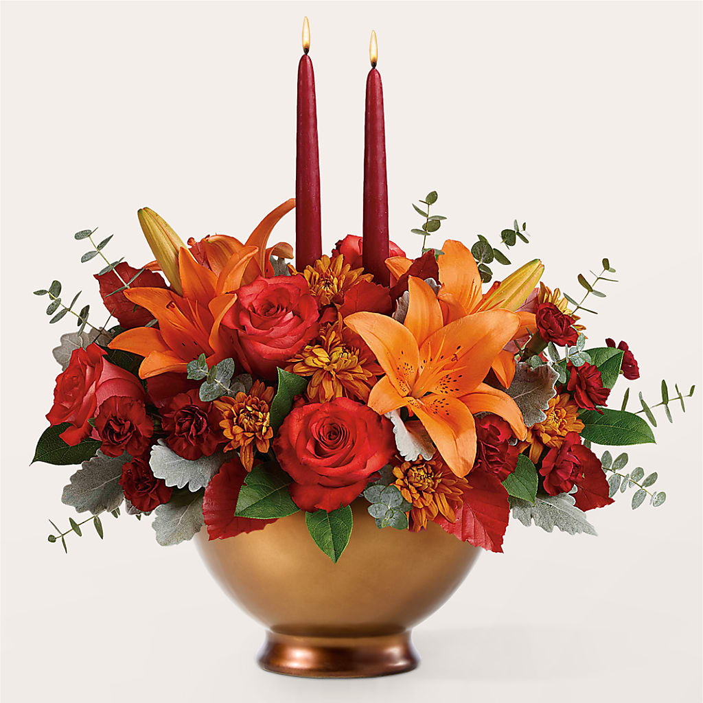Fruits of Fall Centerpiece – HAYLEE FLOWERS & VARIETIES, Freeport NY