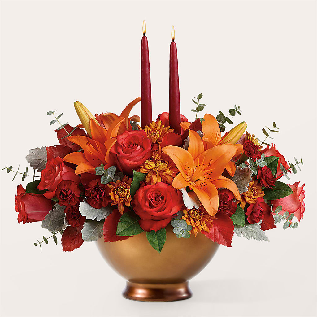 Fruits of Fall Centerpiece – HAYLEE FLOWERS & VARIETIES, Freeport NY