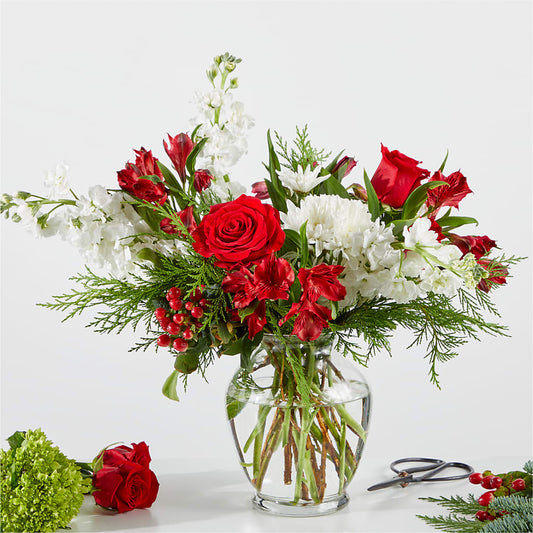 Merry Moment Bouquet – A Florist Original – HAYLEE FLOWERS & VARIETIES, Freeport NY