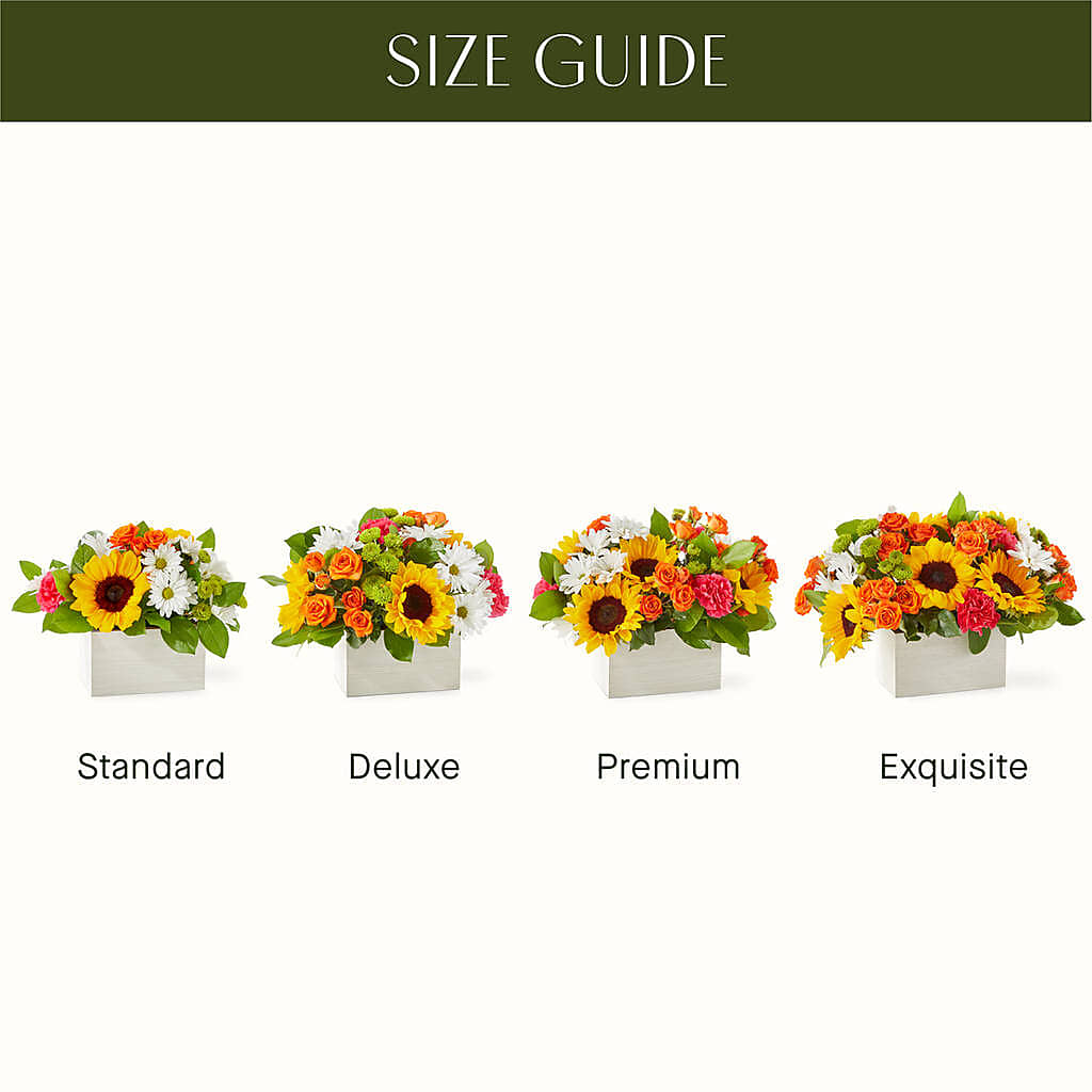 Sun-drenched Blooms Box Bouquet – HAYLEE FLOWERS & VARIETIES, Freeport NY