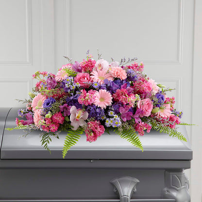 Glorious Garden Casket Spray – HAYLEE FLOWERS & VARIETIES, Freeport NY