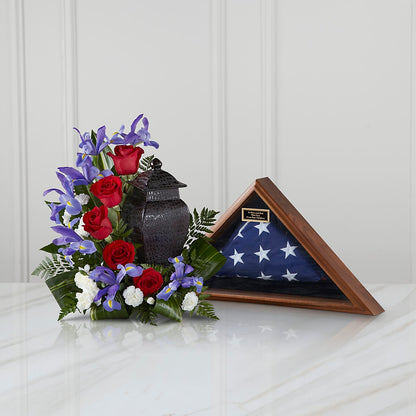 Patriotic Tribute Arrangement – HAYLEE FLOWERS & VARIETIES, Freeport NY