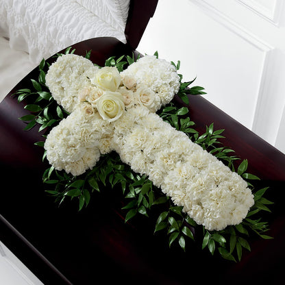 Peaceful Memories Casket Spray (Standard) – HAYLEE FLOWERS & VARIETIES, Freeport NY