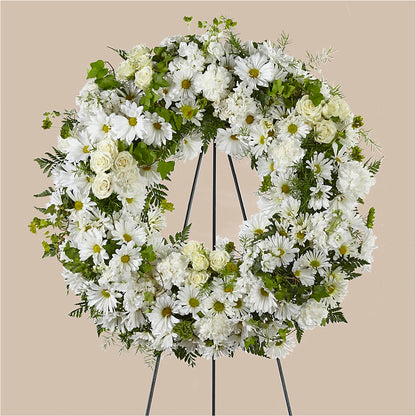 Faithful Wishes Wreath – HAYLEE FLOWERS & VARIETIES, Freeport NY