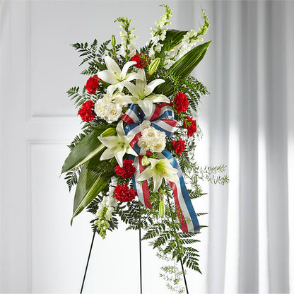 Stars of Life Standing Spray – HAYLEE FLOWERS & VARIETIES, Freeport NY