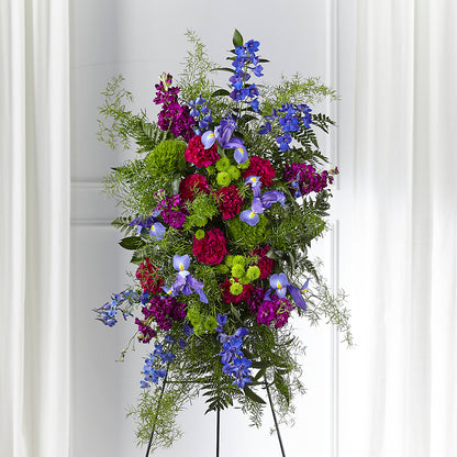 Heavenly Skies Standing Spray – HAYLEE FLOWERS & VARIETIES, Freeport NY