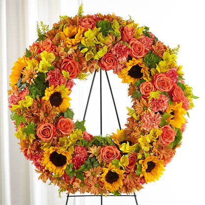 Autumnal Memories Wreath (Standard) – HAYLEE FLOWERS & VARIETIES, Freeport NY