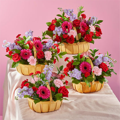 Pink Picnic Basket – HAYLEE FLOWERS & VARIETIES, Freeport NY