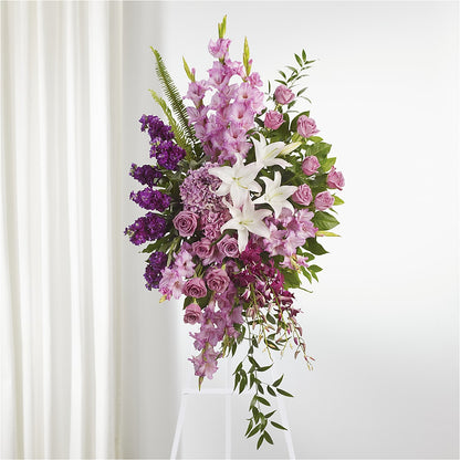 Never Alone Standing Spray – HAYLEE FLOWERS & VARIETIES, Freeport NY